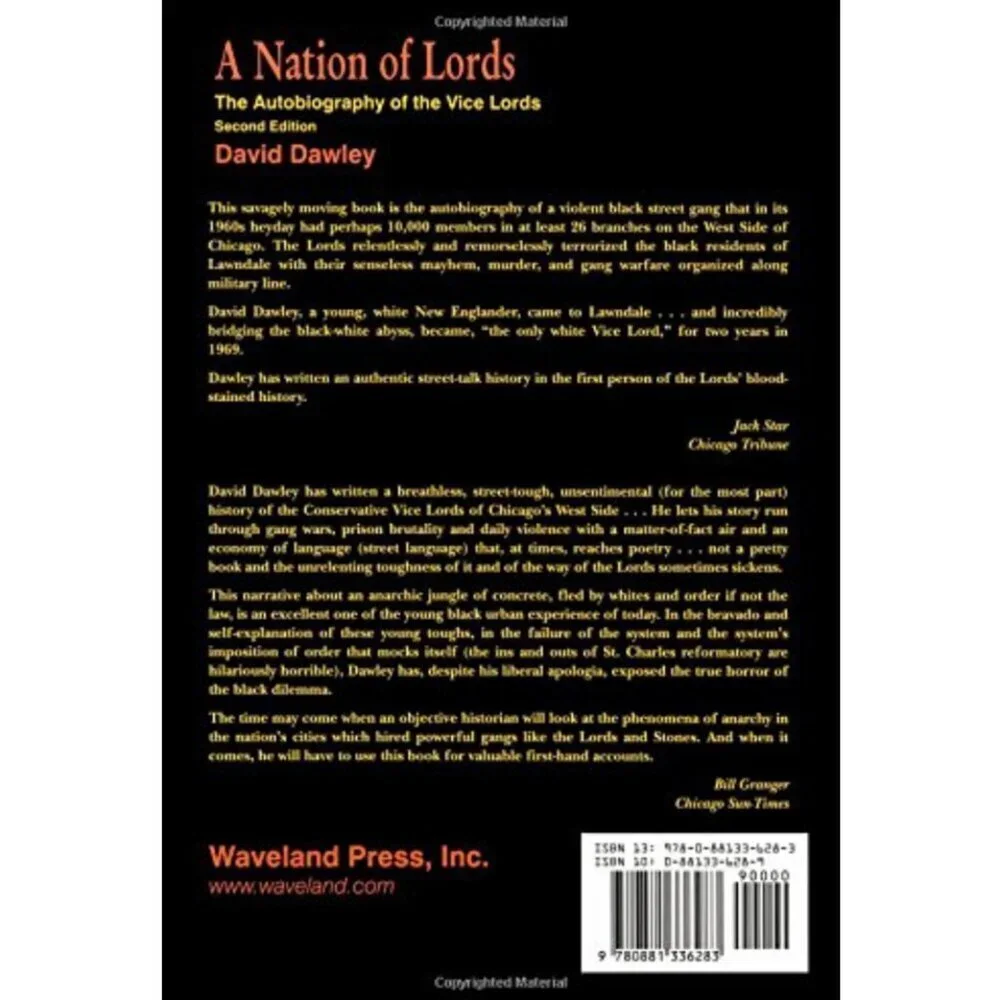 Book A Nation of Lords: The Autobiography of the Vice Lords David Dawley Novel